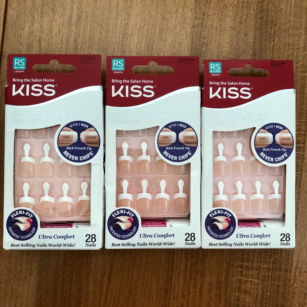 3 Boxes Kiss French Artificial Nails